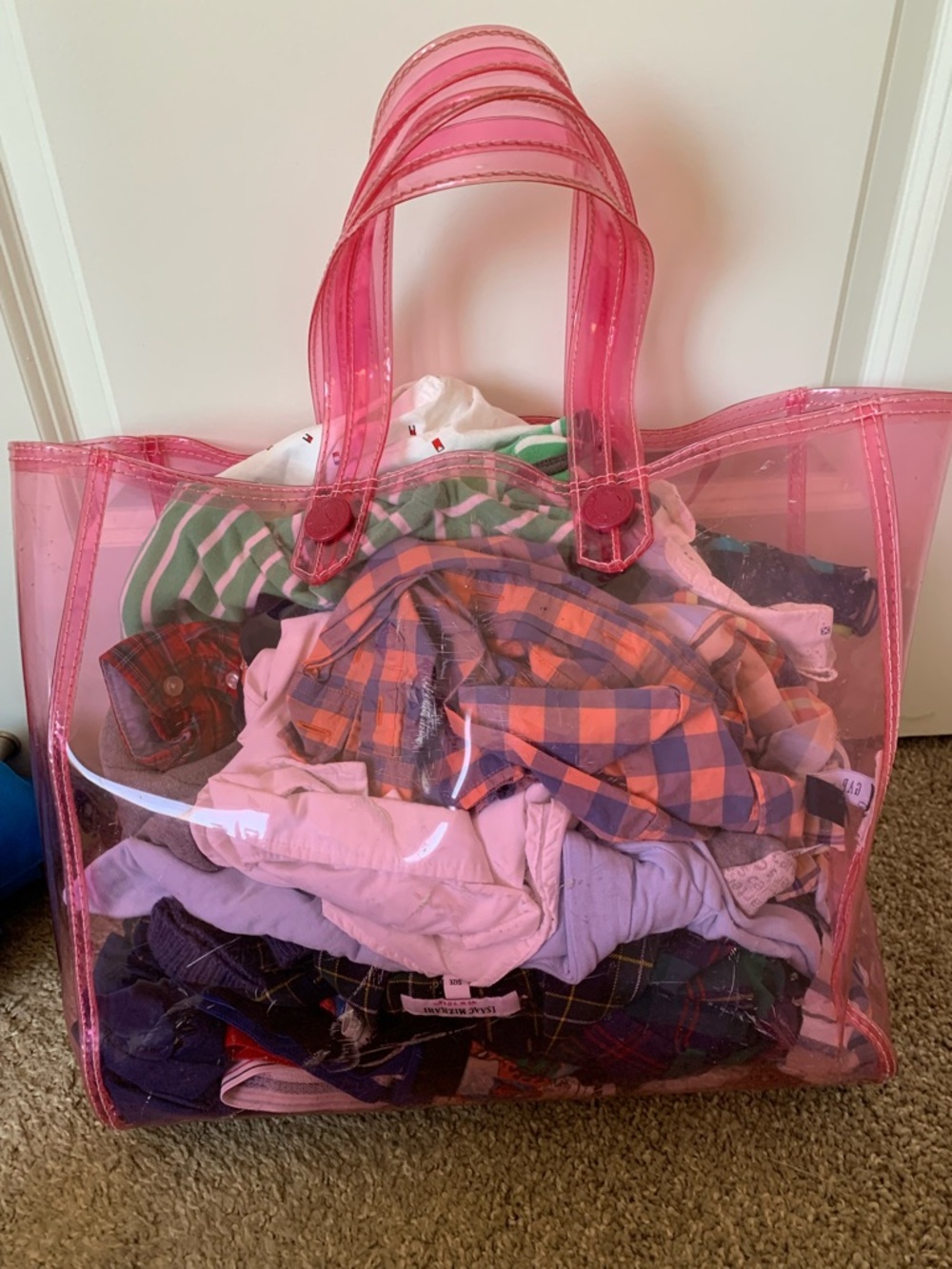 GAP Pink Transparent Tote Bag - Picture 7 of 9